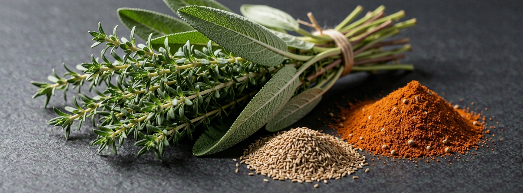 Frische Kräuter und Gewürze